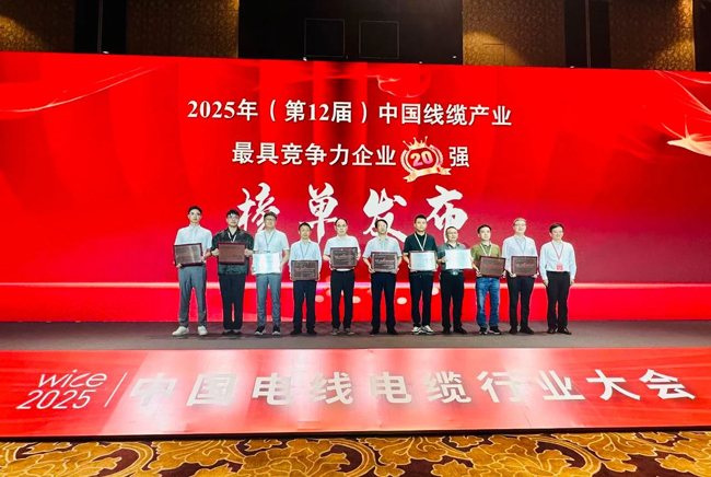 連續(xù)5年！民興電纜榮膺中國(guó)線(xiàn)纜行業(yè)20強(qiáng)、廣東線(xiàn)纜行業(yè)前3強(qiáng)